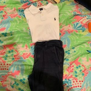 Polo Shirt and Abercrombie Kids Shorts outfit